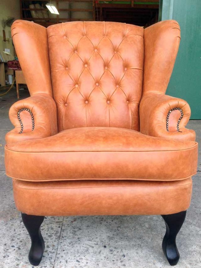 Old Wingback Armchair - furniture restoration, reupholstery - Windsor, Hawkesbury, Western Sydney