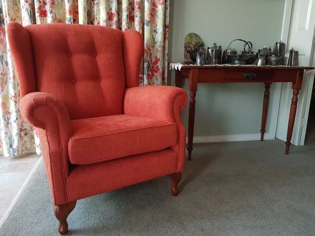 Custom Lounge Wingback Suite - Domestic Furniture Restoration & Reupholstery - Windsor, Hawkesbury, Western Sydney