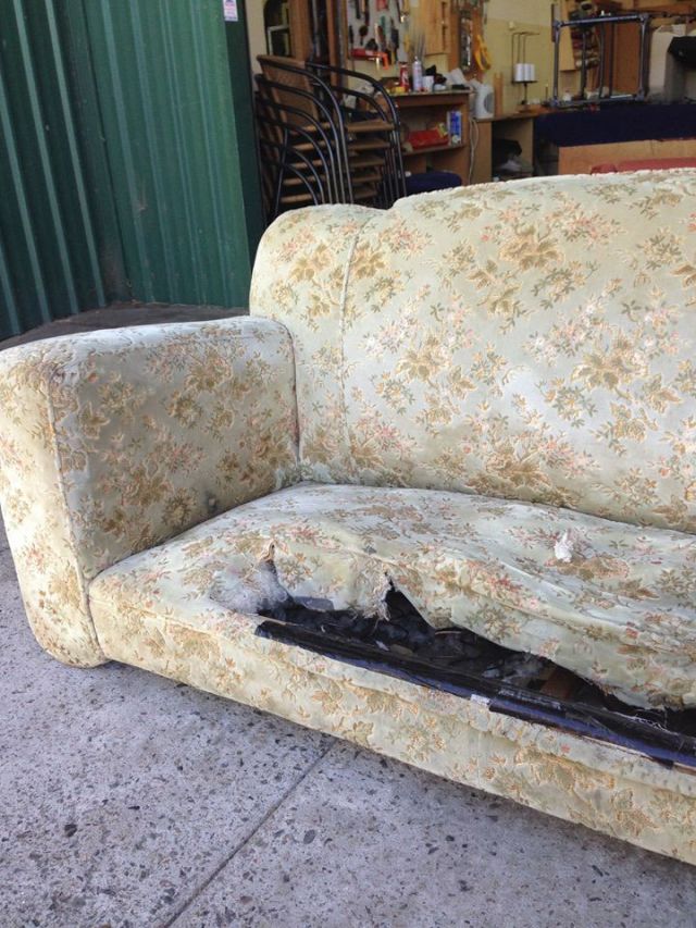 Old club suite, sofa - furniture restoration, reupholstery - Windsor, Hawkesbury, Western Sydney