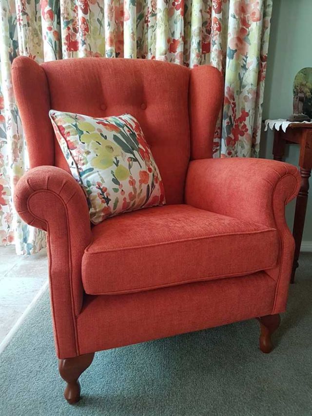 Custom Lounge Wingback Suite - Domestic Furniture Restoration & Reupholstery - Windsor, Hawkesbury, Western Sydney