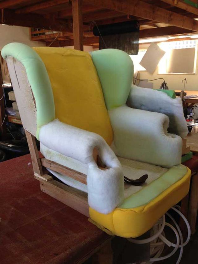 Old Wingback Armchair - furniture restoration, reupholstery - Windsor, Hawkesbury, Western Sydney