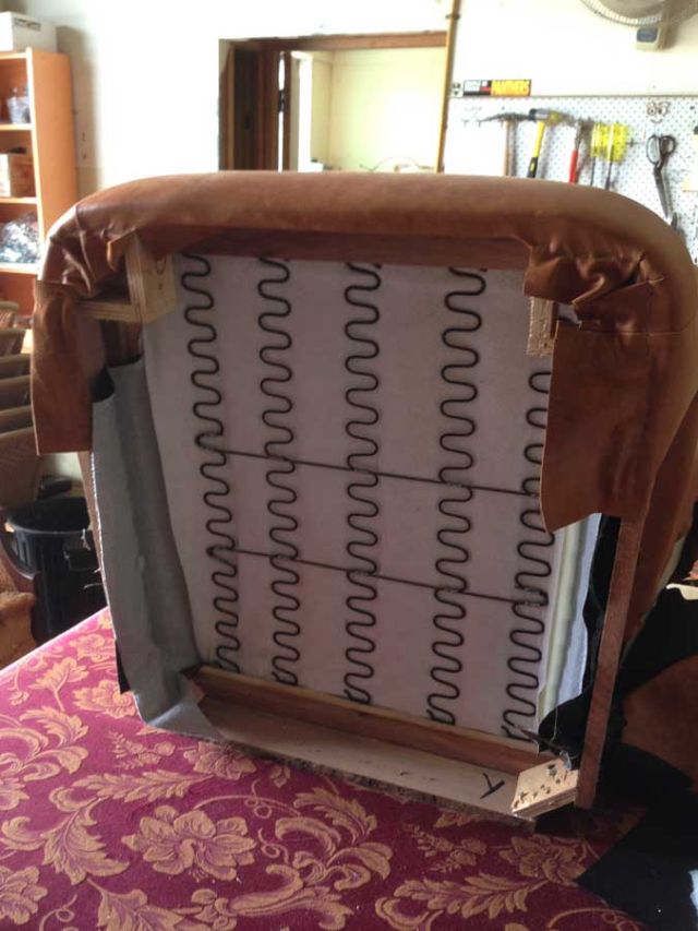 Old Wingback Armchair - furniture restoration, reupholstery - Windsor, Hawkesbury, Western Sydney